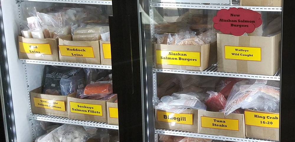 Bessey's Meat Market carries fresh seafood and fish