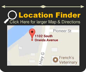 Location finder - Click here for directions to 1102 South Oneida Street.